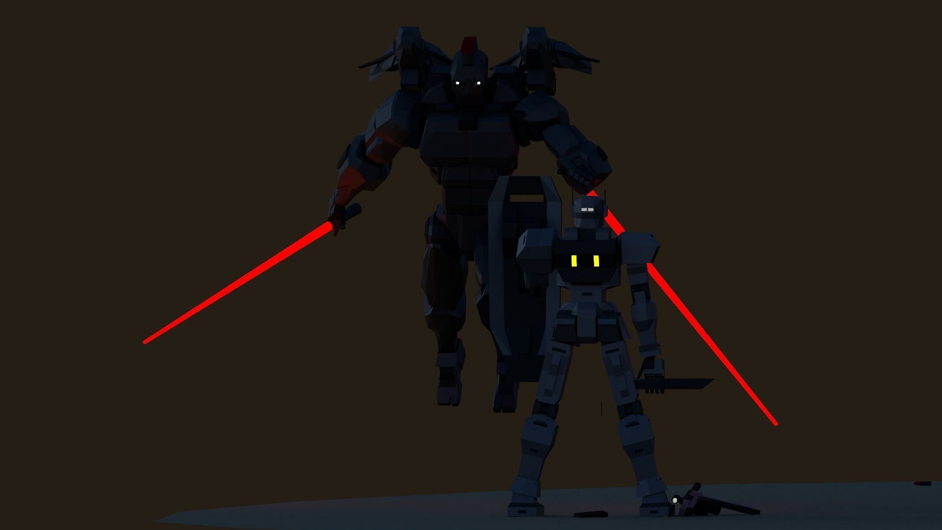 Spartan Class Mech Unit-01 Sator Low-poly 3D model_1