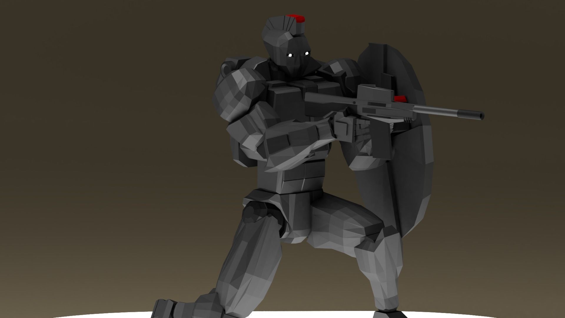Spartan Class Mech Unit-01 Sator Low-poly 3D model_6
