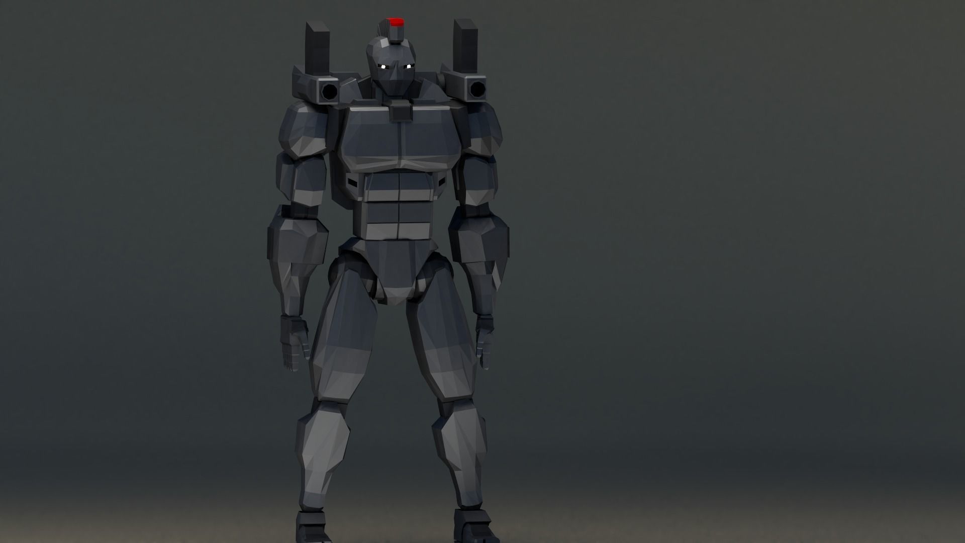 Spartan Class Mech Unit-01 Sator Low-poly 3D model_16