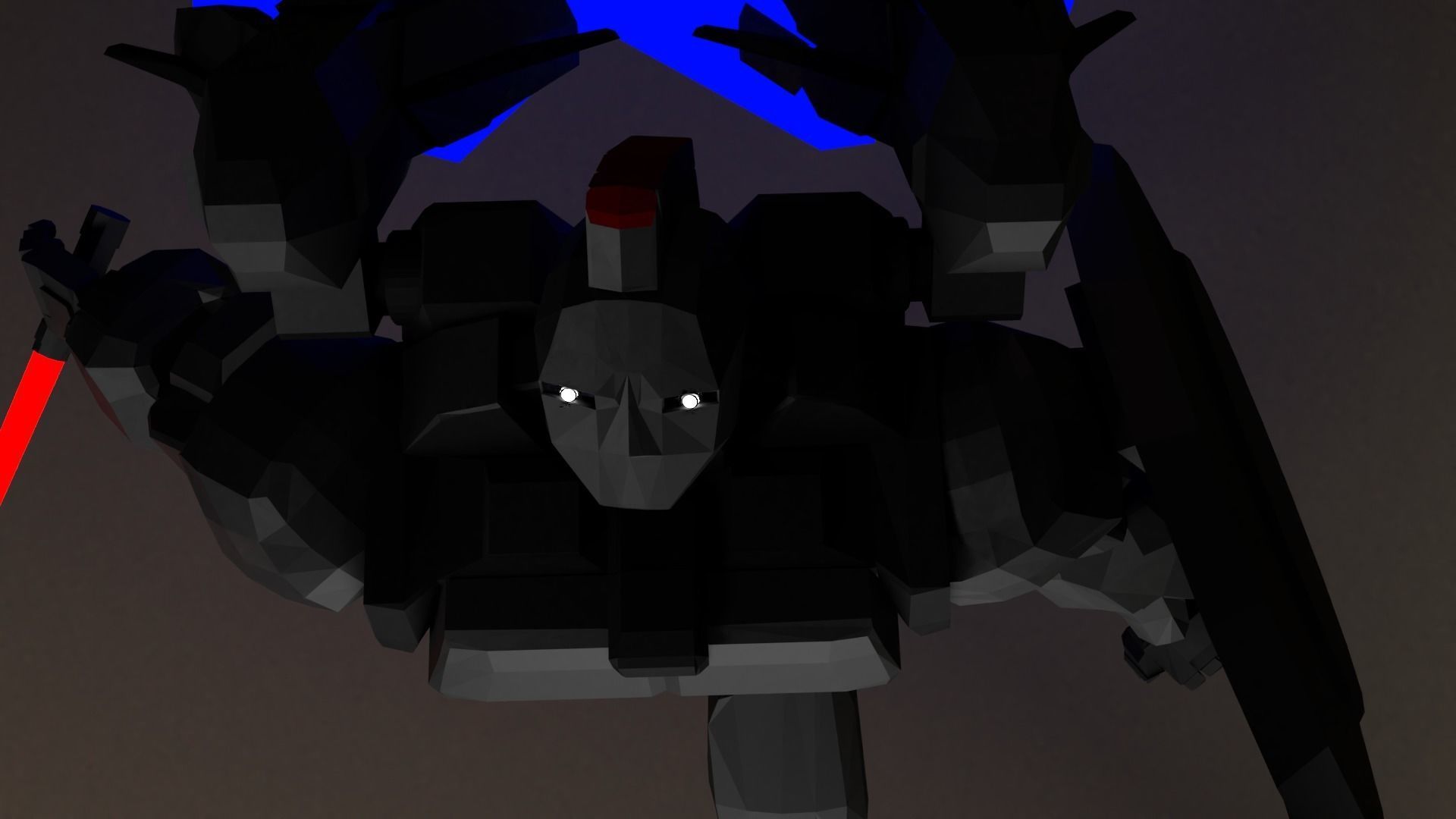 Spartan Class Mech Unit-01 Sator Low-poly 3D model_5