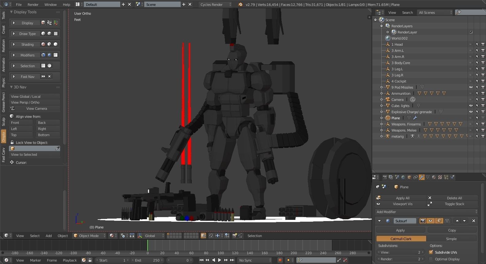 Spartan Class Mech Unit-01 Sator Low-poly 3D model_25