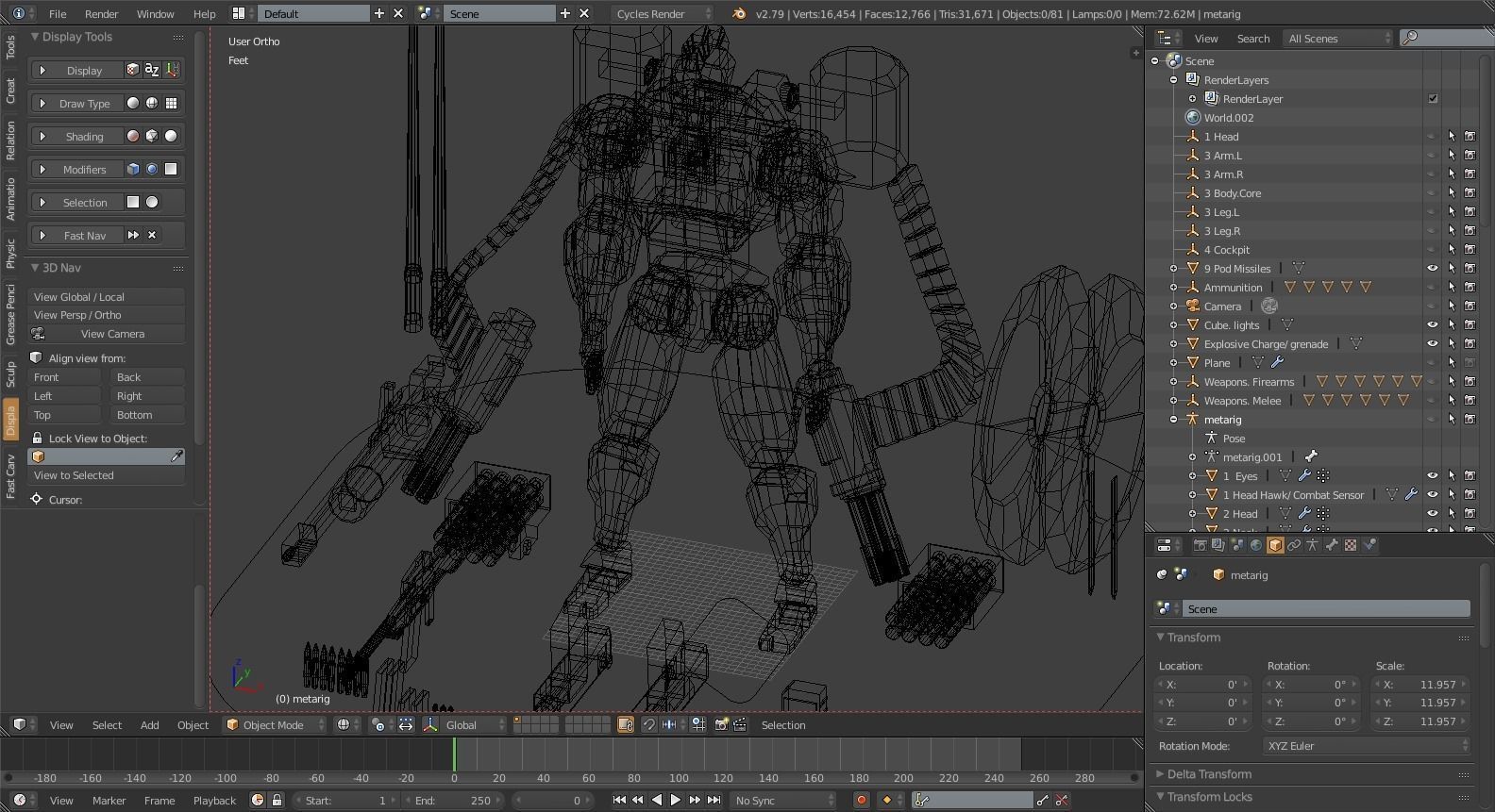Spartan Class Mech Unit-01 Sator Low-poly 3D model_24
