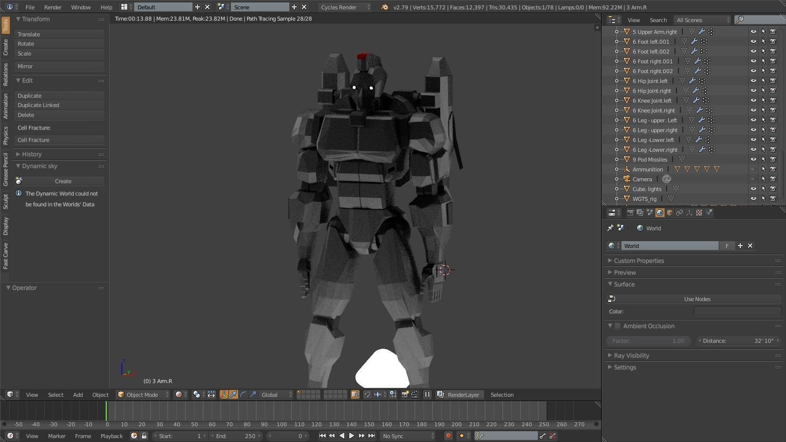 Spartan Class Mech Unit-01 Sator Low-poly 3D model_26