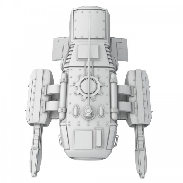 medium sentry drone 3D model_5