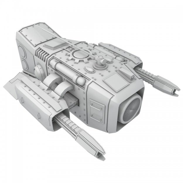 medium sentry drone 3D model_8