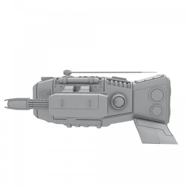 medium sentry drone 3D model_6