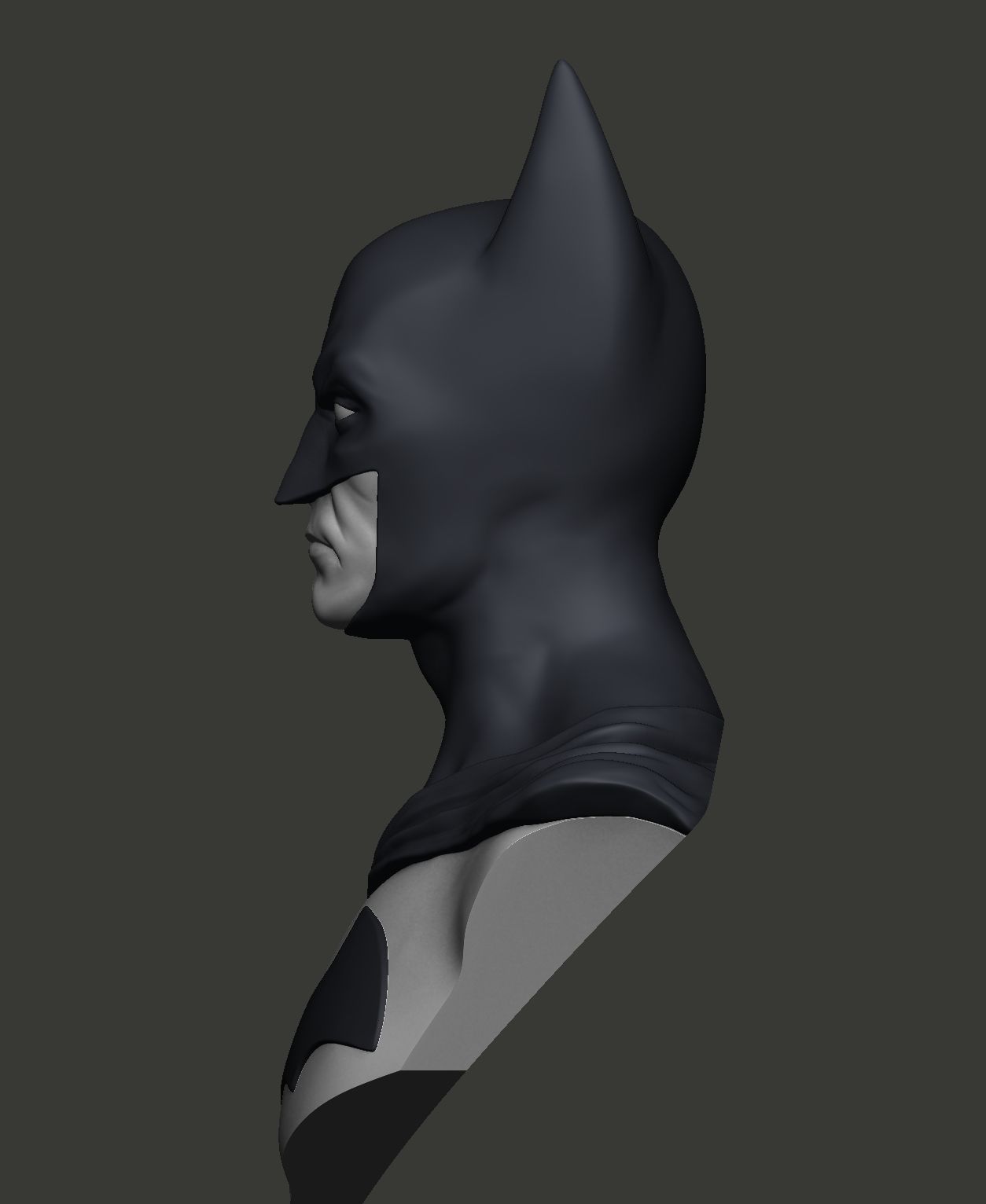 Batman Bust Free 3D print model_2