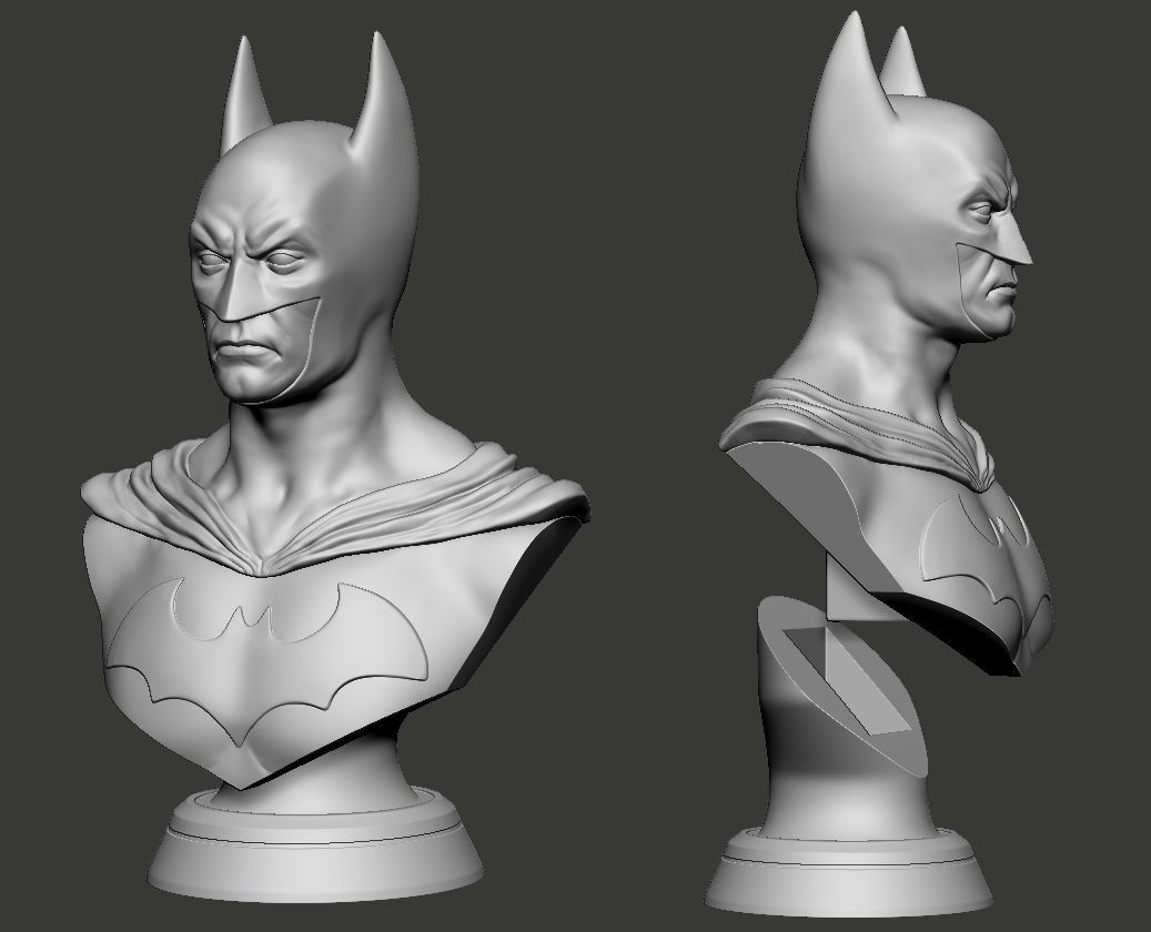 Batman Bust Free 3D print model_3