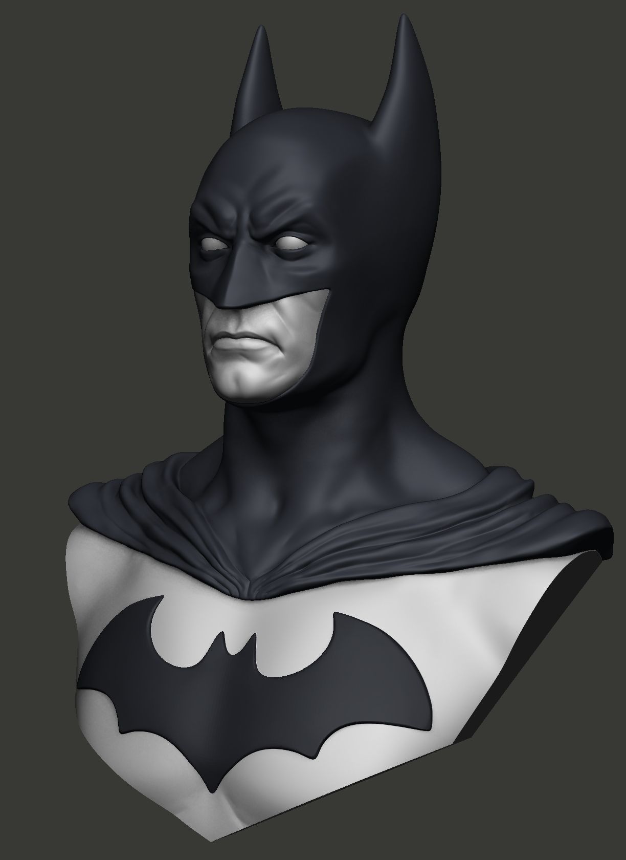 Batman Bust Free 3D print model_1
