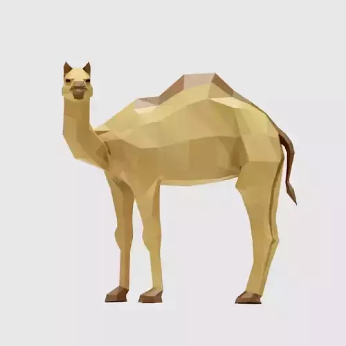Camel Low-poly 3D model