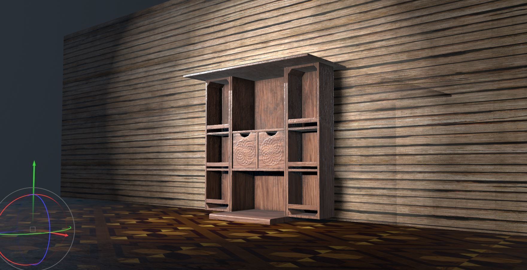 Dining Room - Bar Table Furniture Low poly 3d Model Low-poly 3D model_2