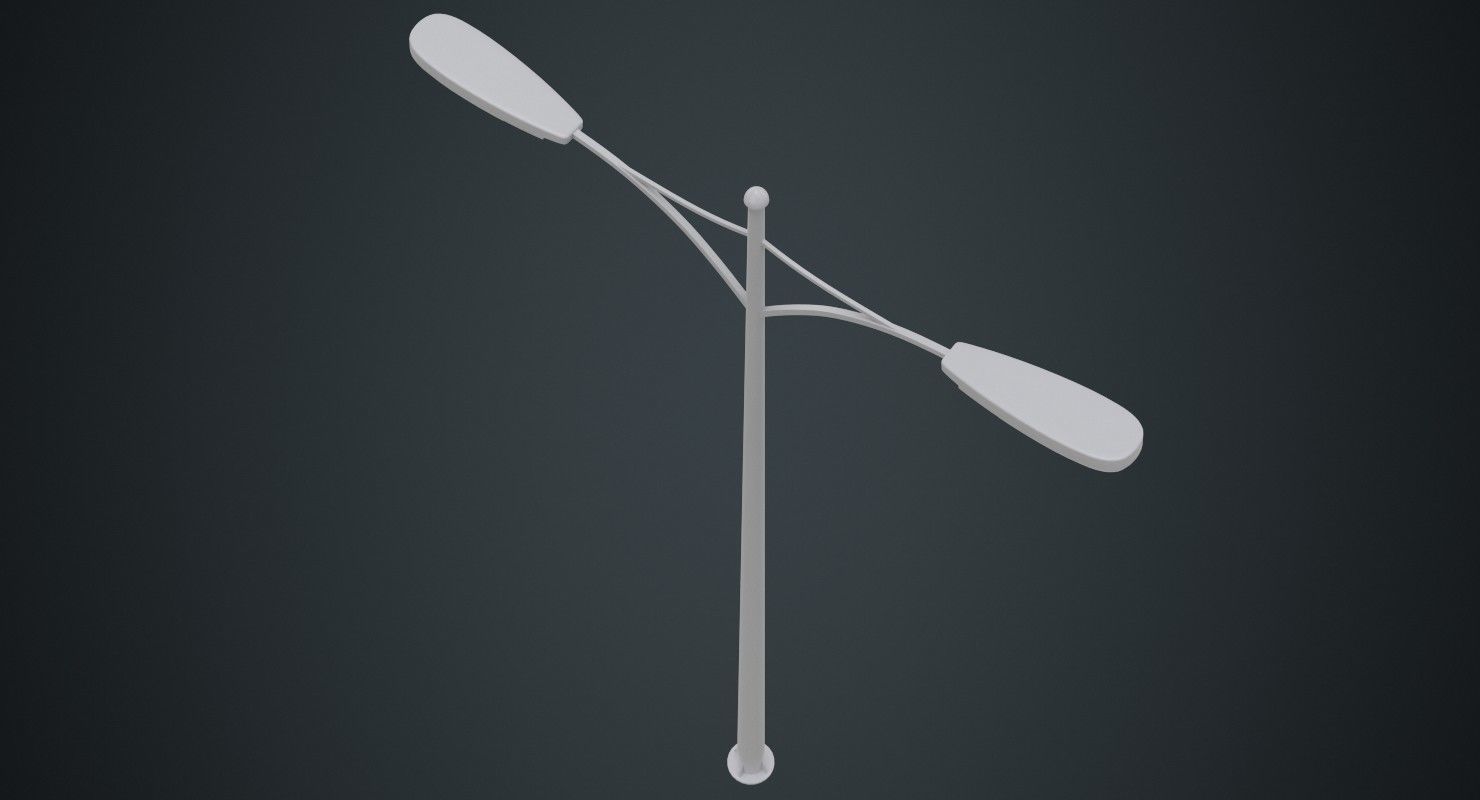 Street Light 6A Low-poly 3D model_2