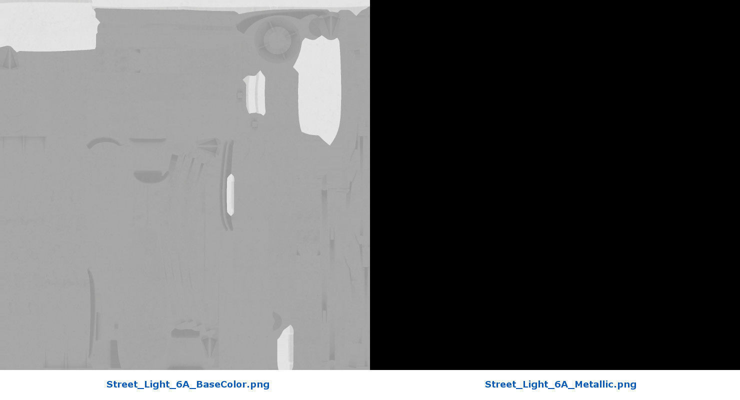 Street Light 6A Low-poly 3D model_9