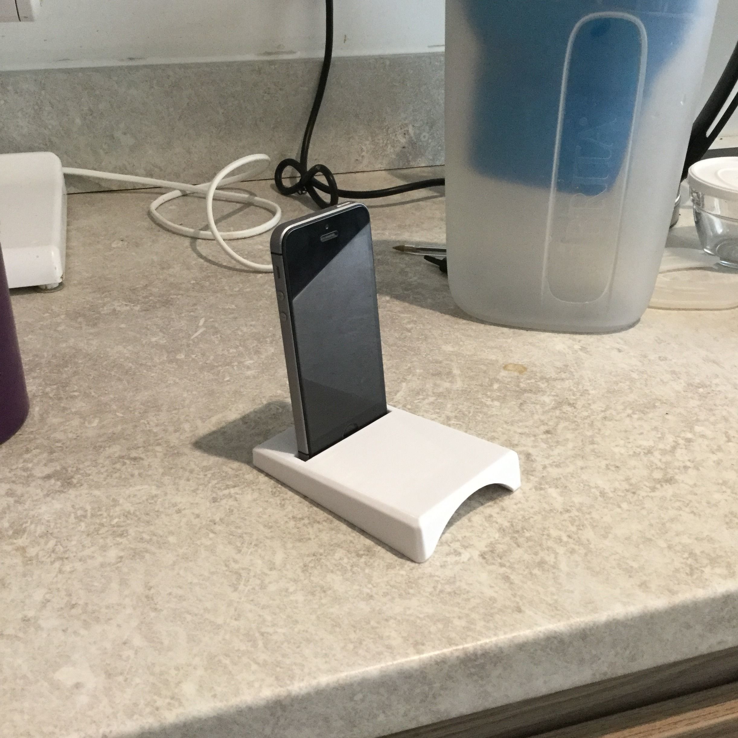 Sound amplifier and holder for Mobile 3D print model_1