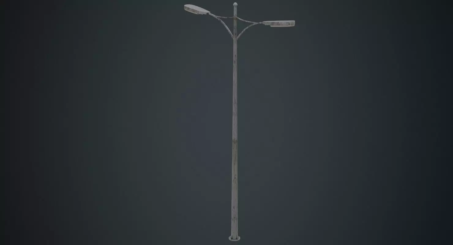 Street Light 6B Low-poly 3D model_0