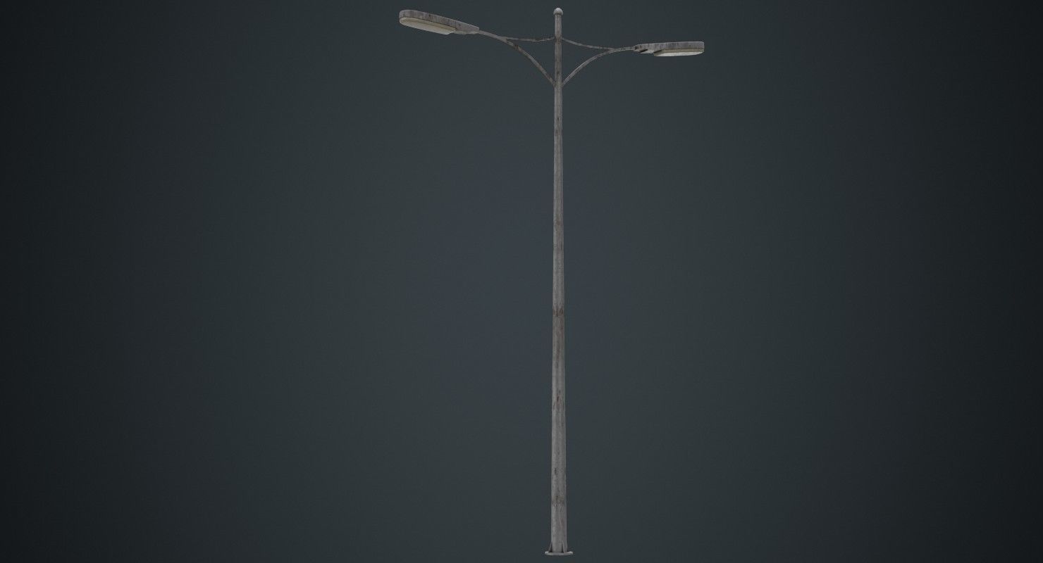 Street Light 6B Low-poly 3D model_3