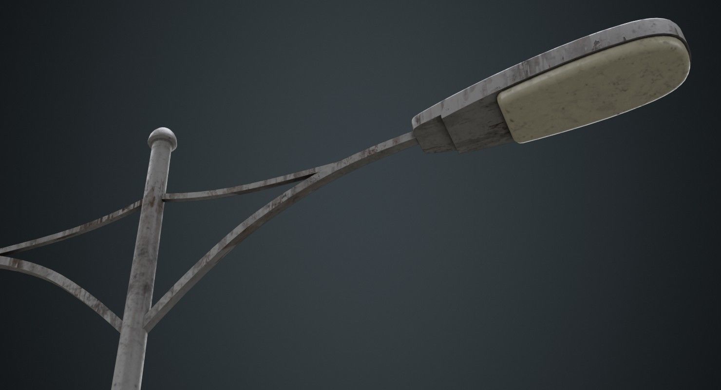 Street Light 6B Low-poly 3D model_5