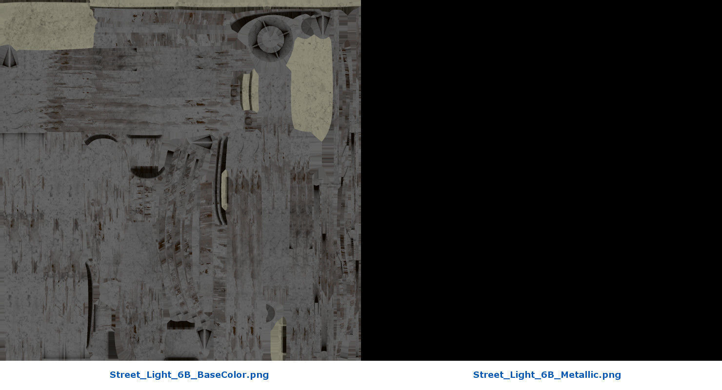 Street Light 6B Low-poly 3D model_9