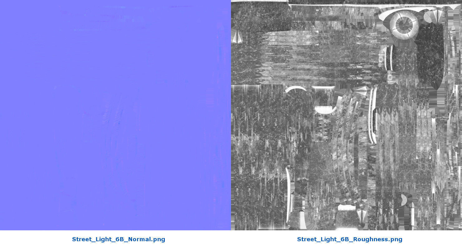 Street Light 6B Low-poly 3D model_10