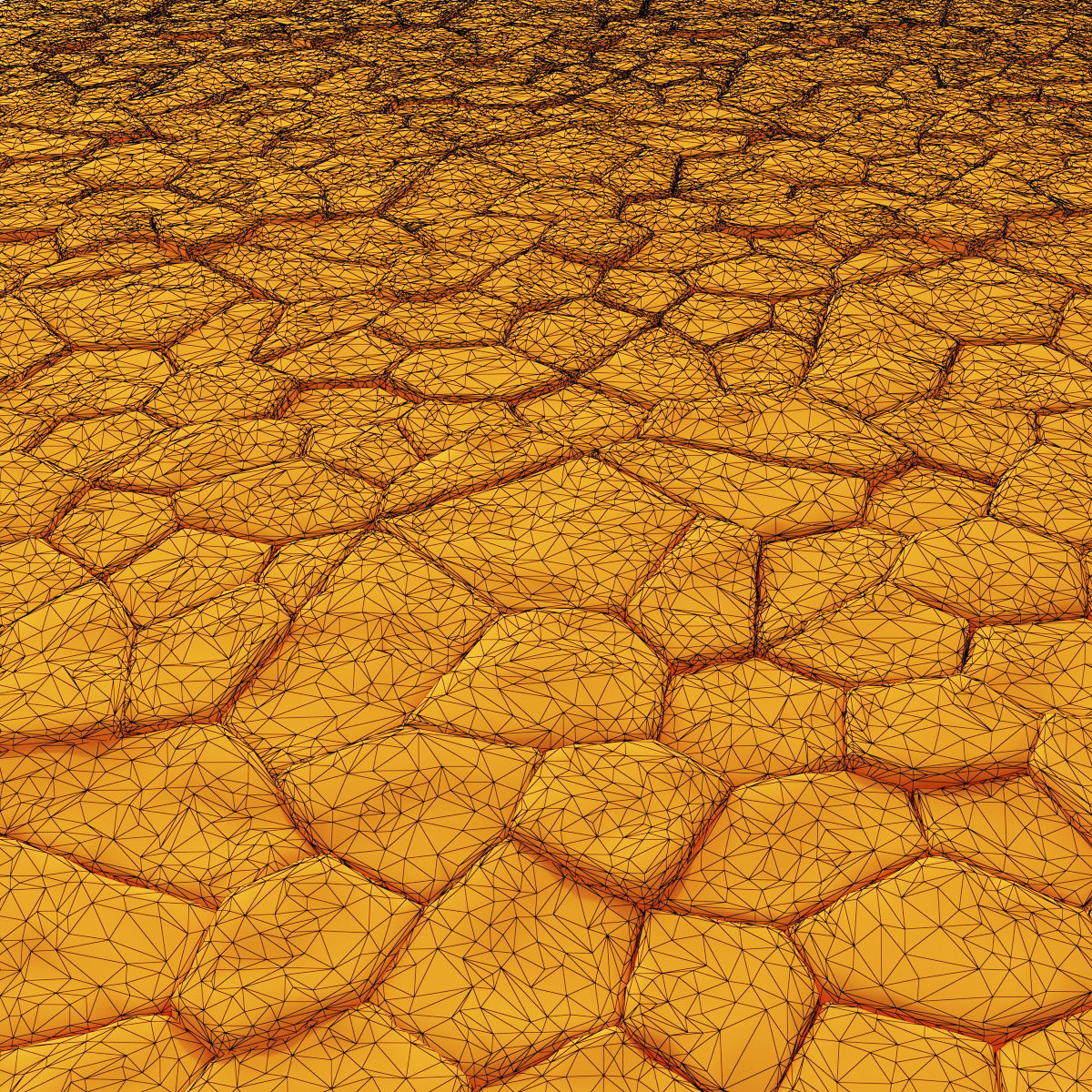 Paving rock 3D model_3