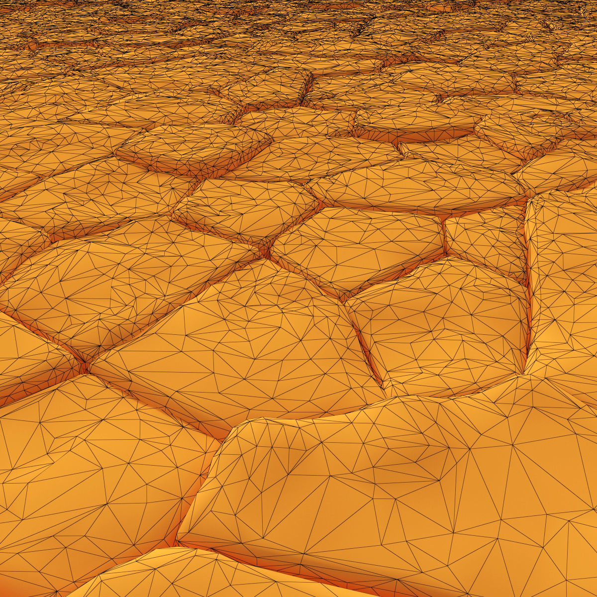 Paving rock 3D model_4