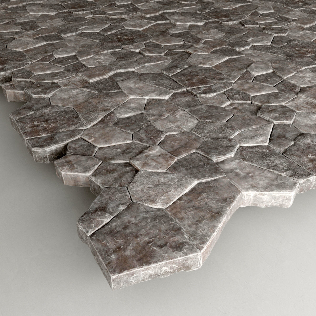 Paving rock 3D model_2
