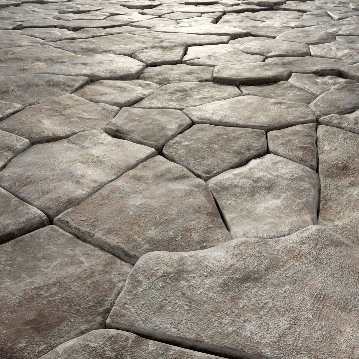Paving rock 3D model_1