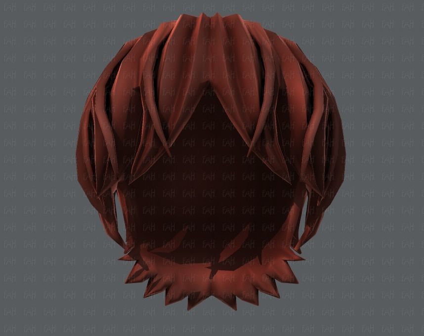 3D Hair style for boy V32 Low-poly 3D model_39