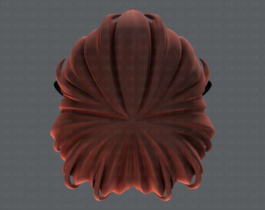 3D Hair style for boy V32 Low-poly 3D model_33