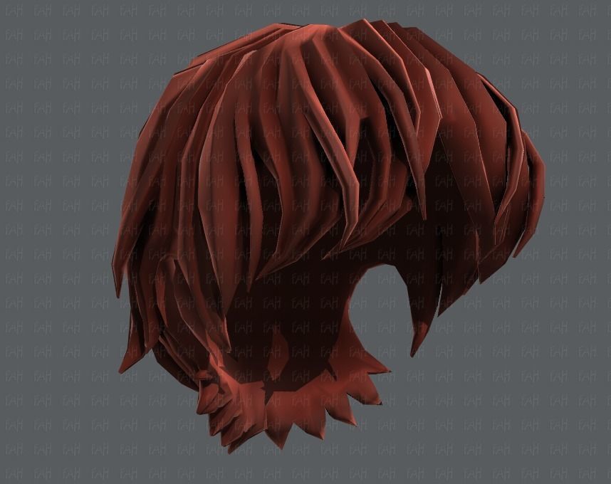 3D Hair style for boy V32 Low-poly 3D model_43