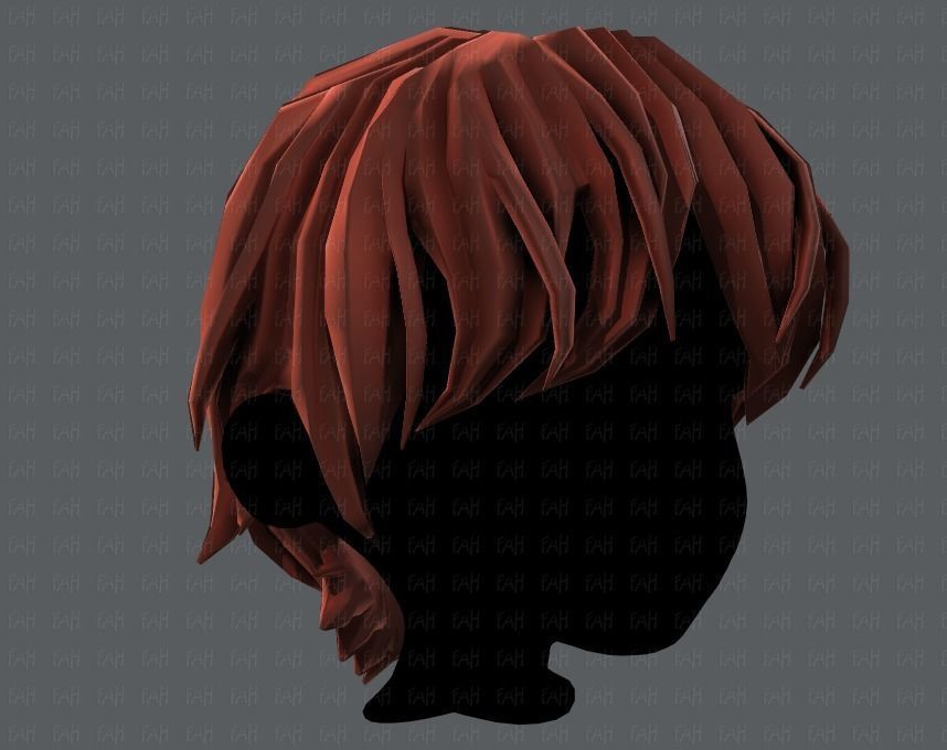 3D Hair style for boy V32 Low-poly 3D model_18