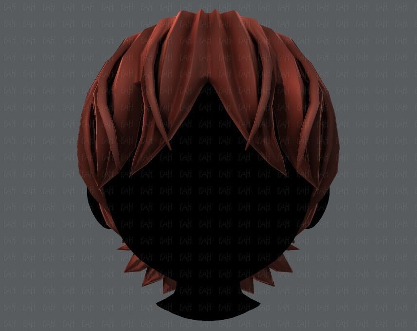 3D Hair style for boy V32 Low-poly 3D model_17