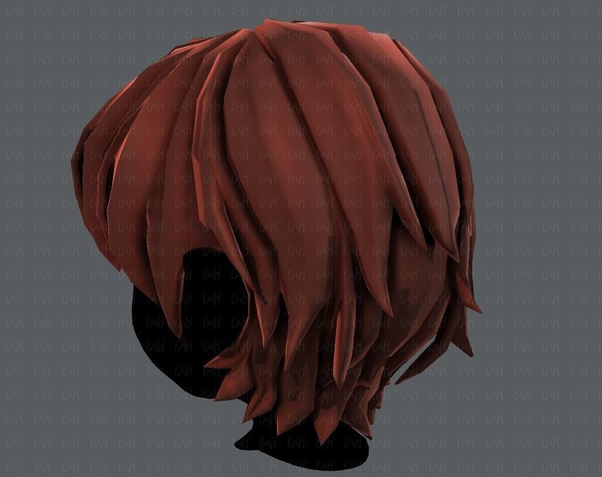 3D Hair style for boy V32 Low-poly 3D model_22