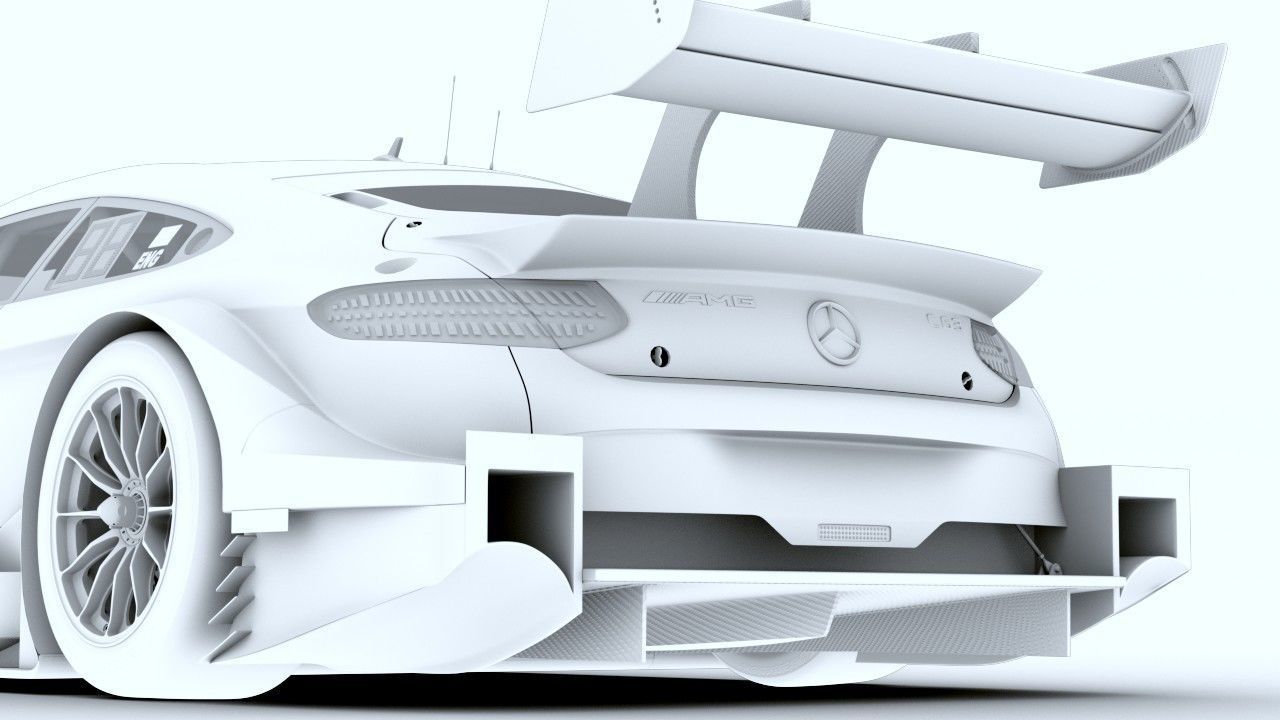DTM AMG C63 2017 Maro Engel Silberpfeil 3D model_17