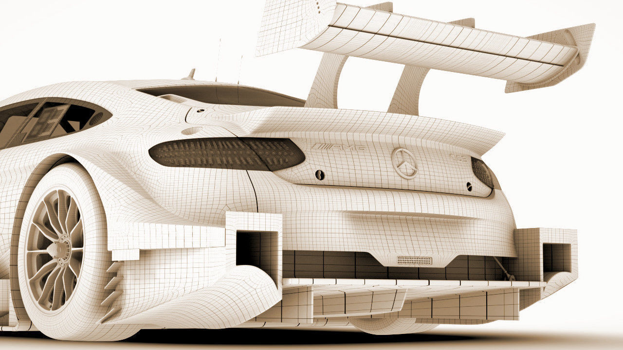 DTM AMG C63 2017 Maro Engel Silberpfeil 3D model_22