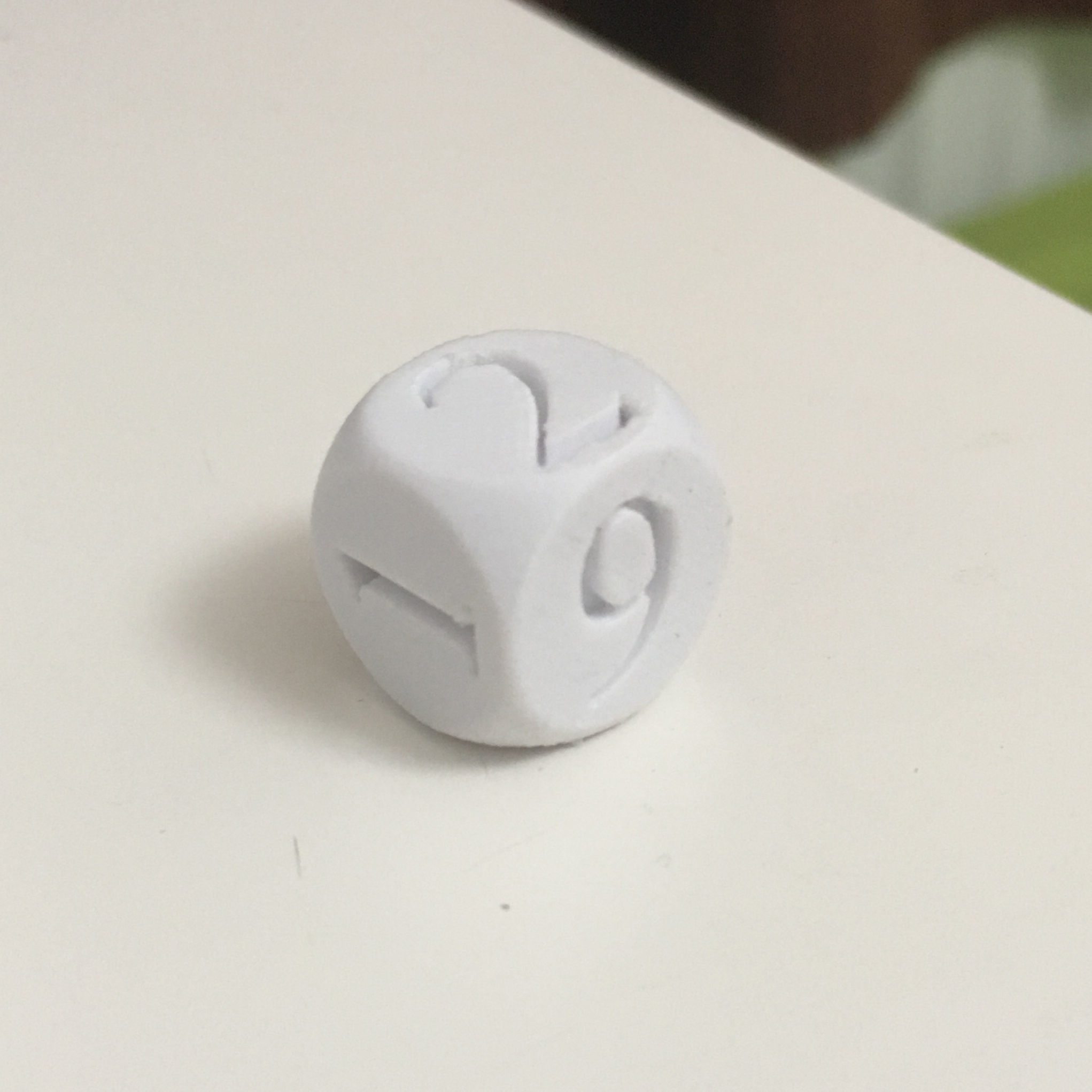 Simple dice 3D print model_2