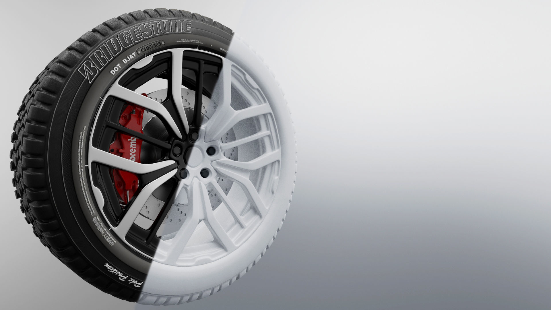 Modern sport car lowpoly 3d rims Low-poly 3D model_18