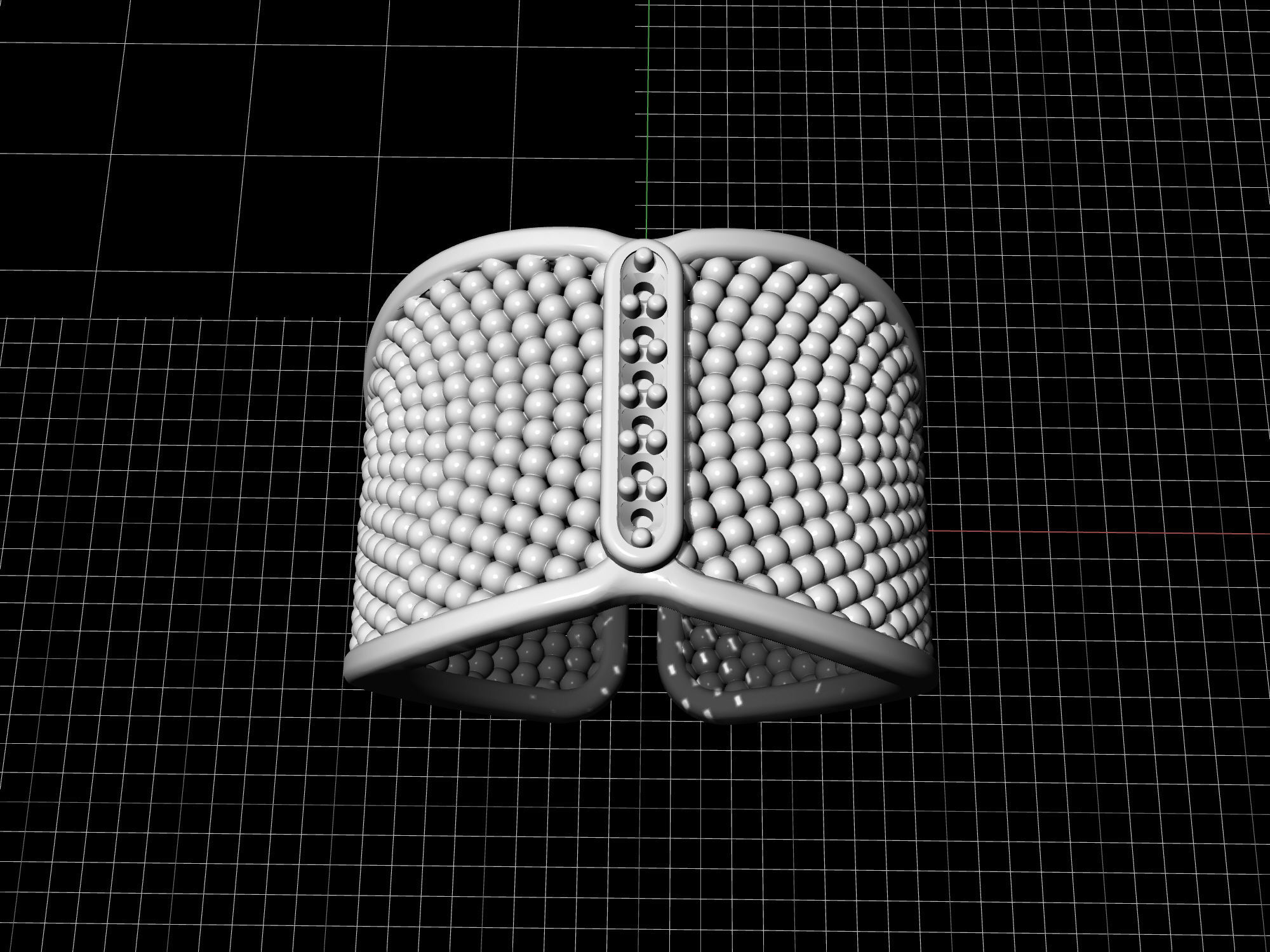 Ring with balls 3D print model_8