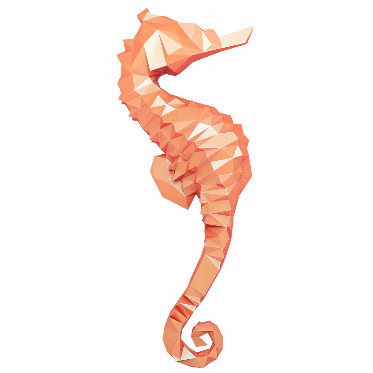 Seahorse Low Poly
