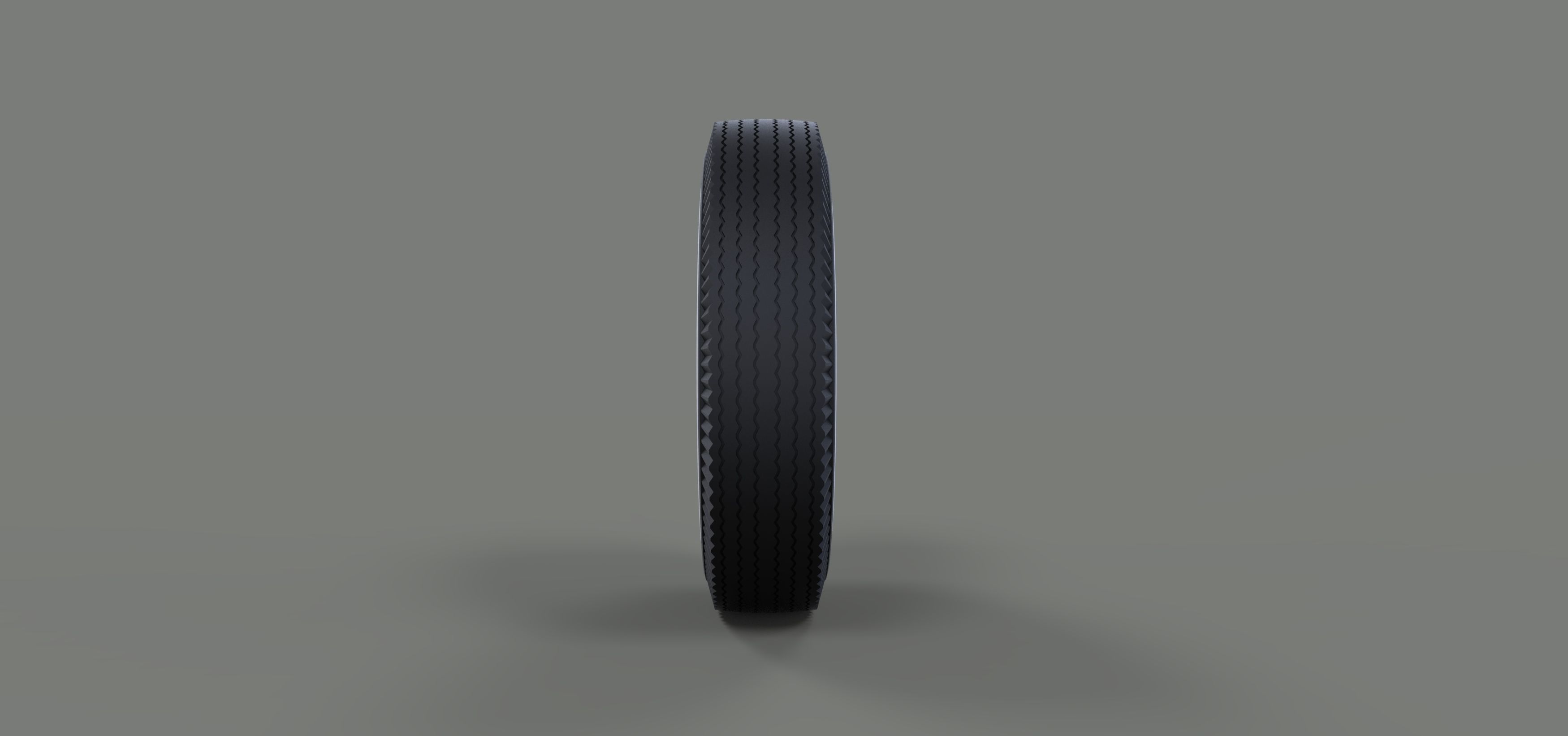 Wheel from retro car 3D model_2