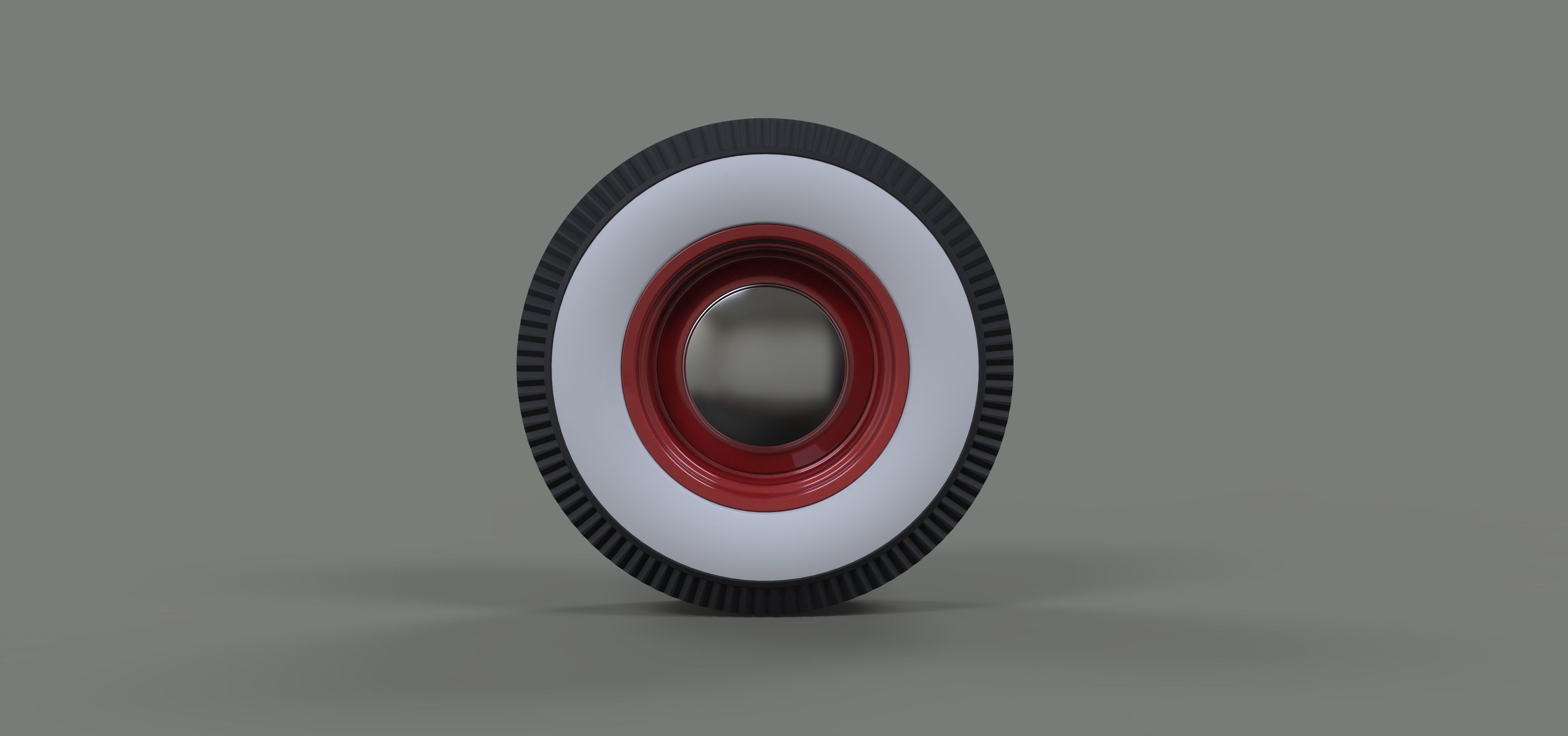 Wheel from retro car 3D model_4