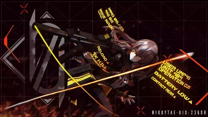 UMP45 Girls Frontline 3D model