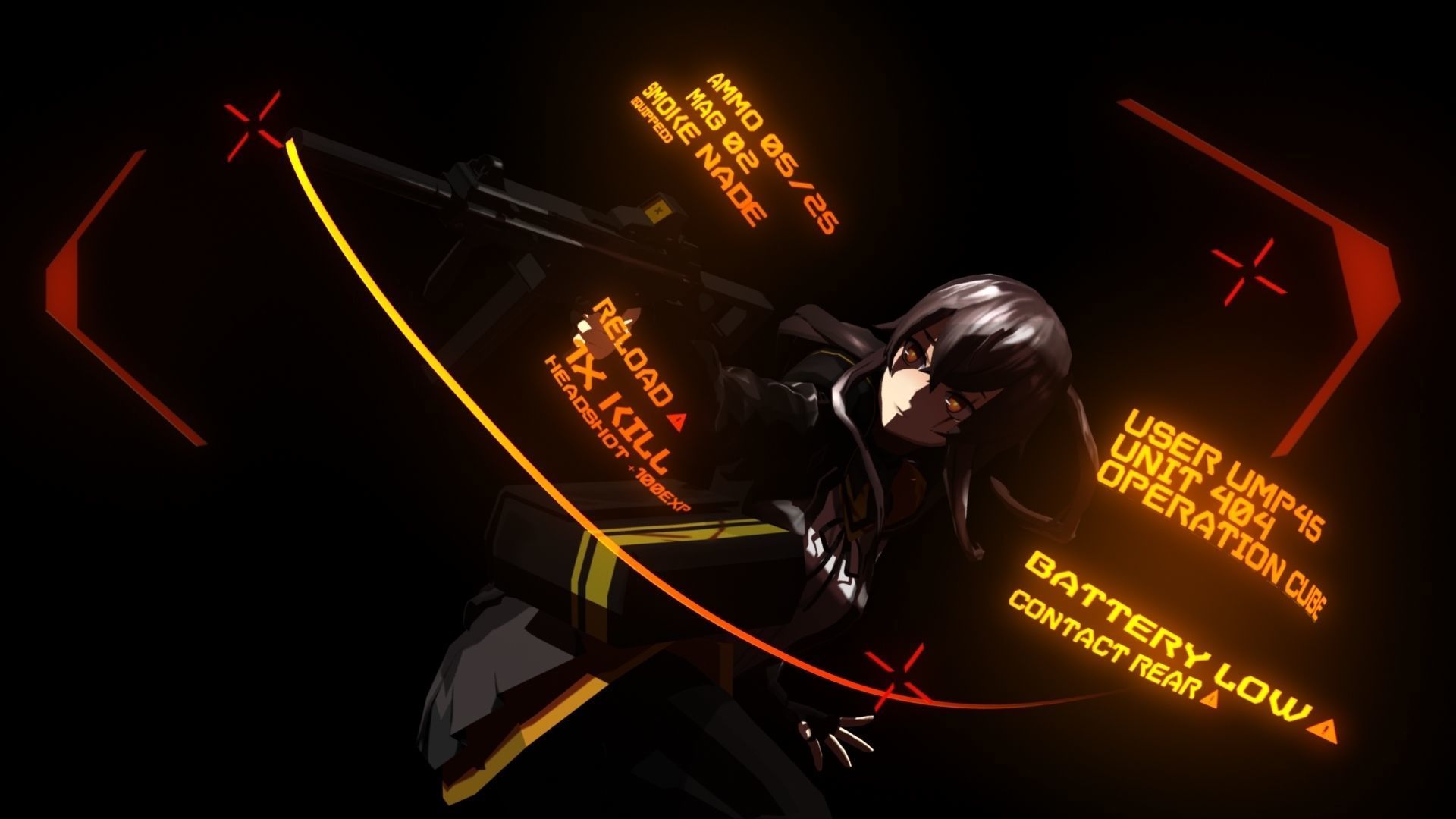 UMP45 Girls Frontline 3D model_4