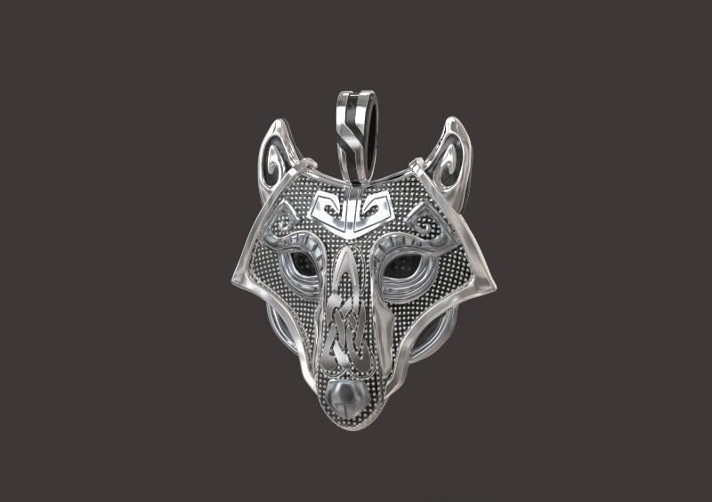 Wolf Viking  3D print model_2