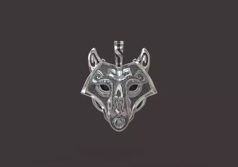 Wolf Viking  3D print model_0