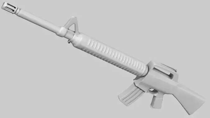 M16A3 ar - rifle Low-poly 3D model
