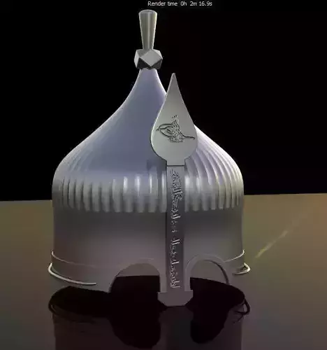 ottoman helmet 3D model