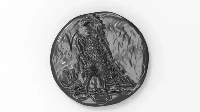 ANTIQUE MONEY EAGLE  3D print model