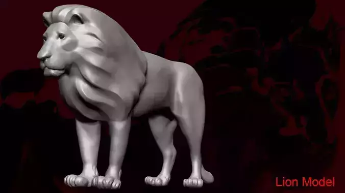 lion model 3D model