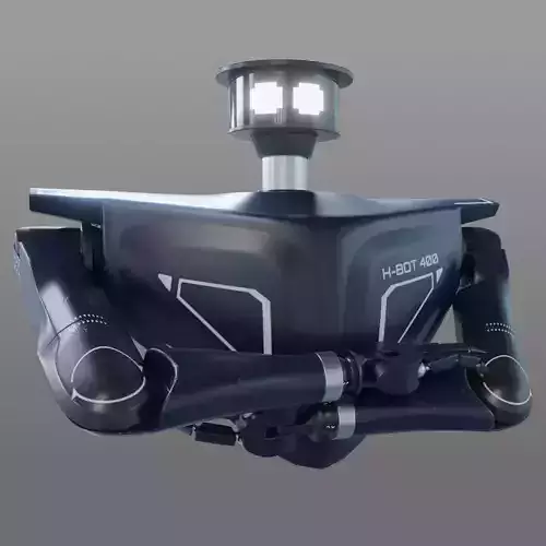 Cartoon Sci-fi Robot 3D model